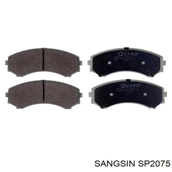 Compre SP2075 Sangsin Sapatas do freio dianteiras de disco