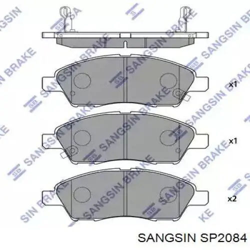SP2084 Sangsin Sapatas do freio dianteiras de disco