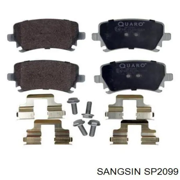Compre SP2099 Sangsin Sapatas do freio traseiras de disco