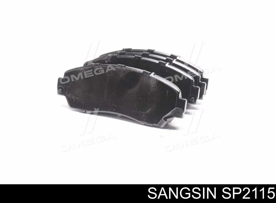 SP2115 Sangsin Sapatas do freio dianteiras de disco