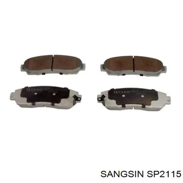 Compre SP2115 Sangsin Sapatas do freio dianteiras de disco