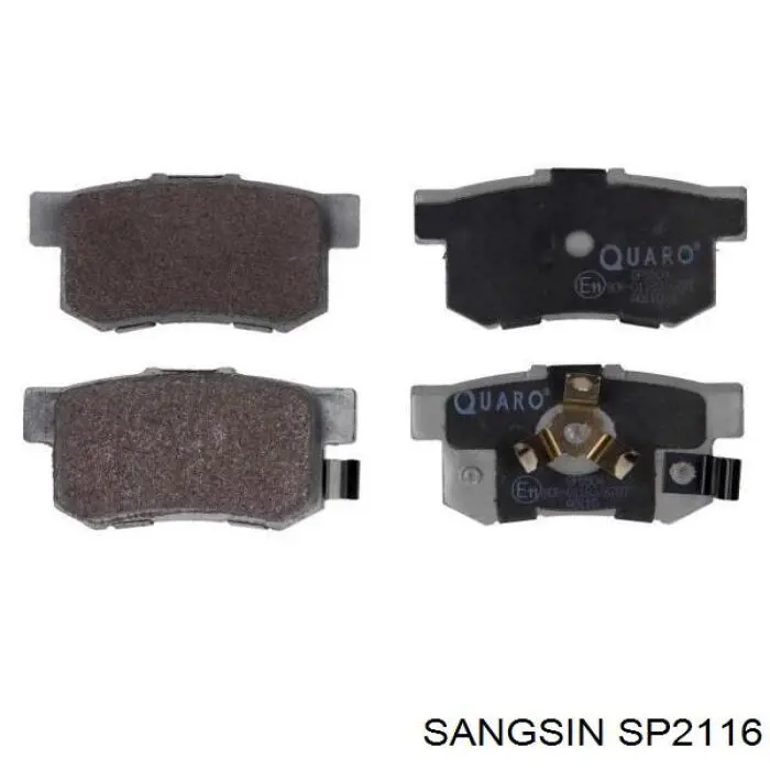 SP2116 Sangsin Sapatas do freio traseiras de disco