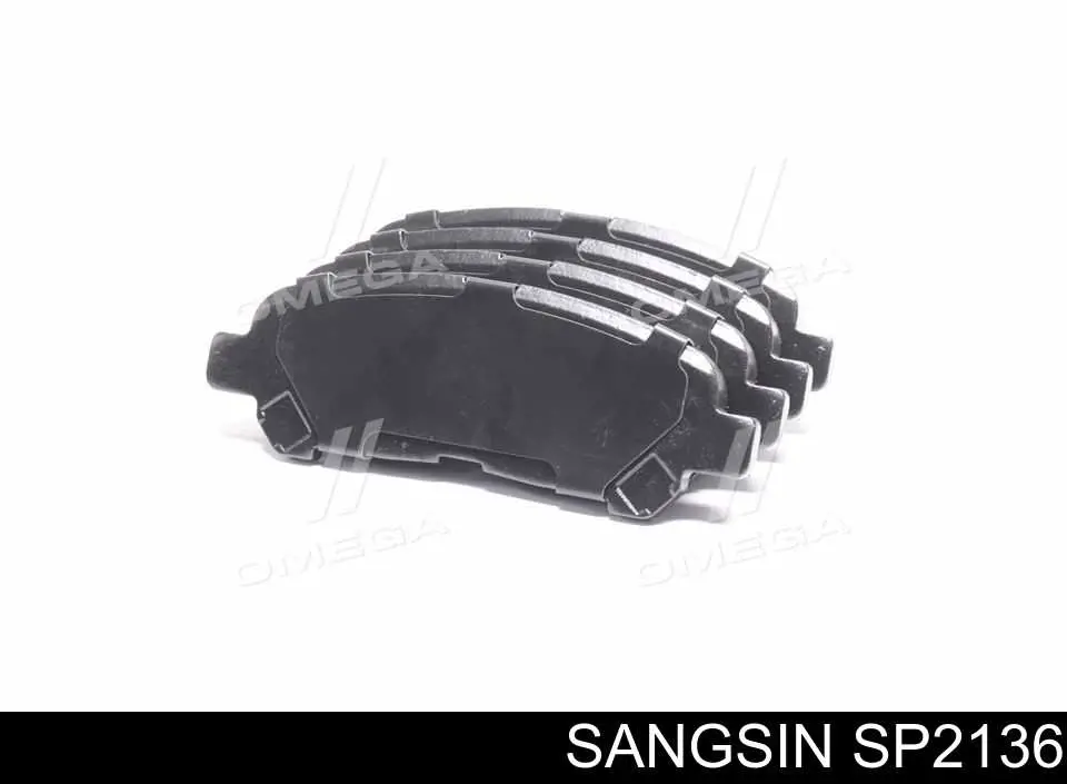 SP2136 Sangsin Sapatas do freio traseiras de disco