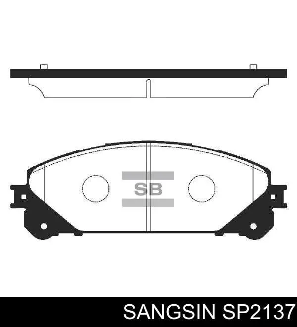 Sapatas do freio dianteiras de disco Sangsin SP2137 preço, a partir de 43,05 USD