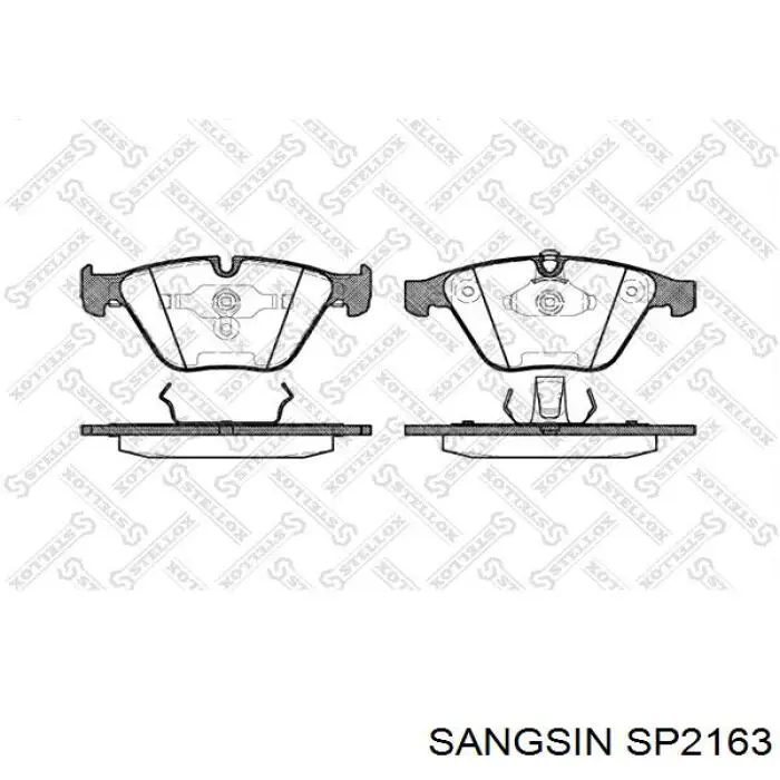 Sapatas do freio dianteiras de disco Sangsin SP2163 preço, a partir de 40,79 USD