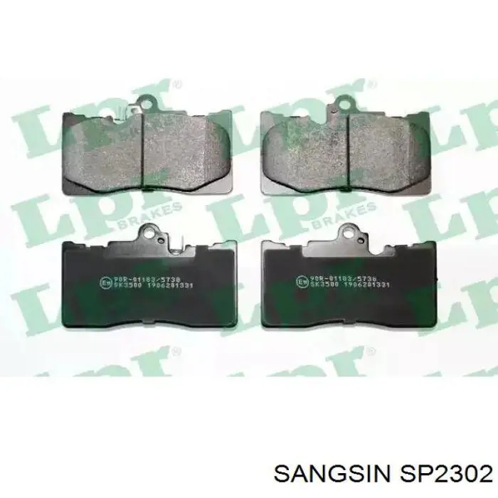Compre SP2302 Sangsin Sapatas do freio dianteiras de disco