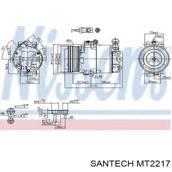 Radiador de esfriamento de motor Santech MT2217 preço, a partir de 114,45 USD