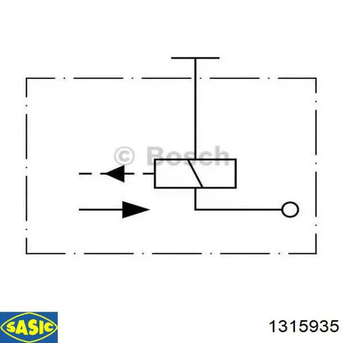 Compre 1315935 Sasic Bloco silencioso de viga traseira (de plataforma veicular)