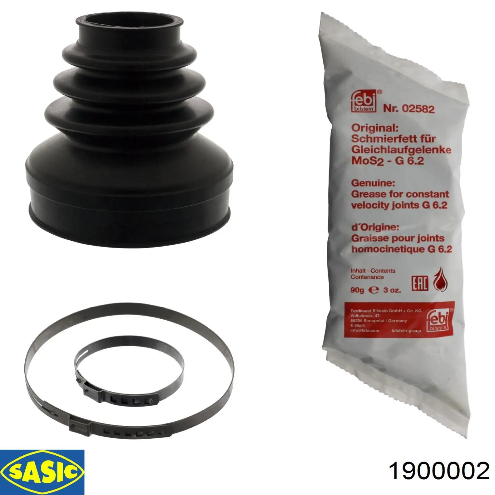 Compre 1900002 Sasic Bota de proteção interna de junta homocinética do semieixo dianteiro