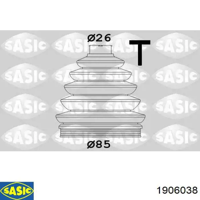 Bota de proteção externa de junta homocinética do semieixo traseiro Sasic 1906038 preço, a partir de 10,19 USD