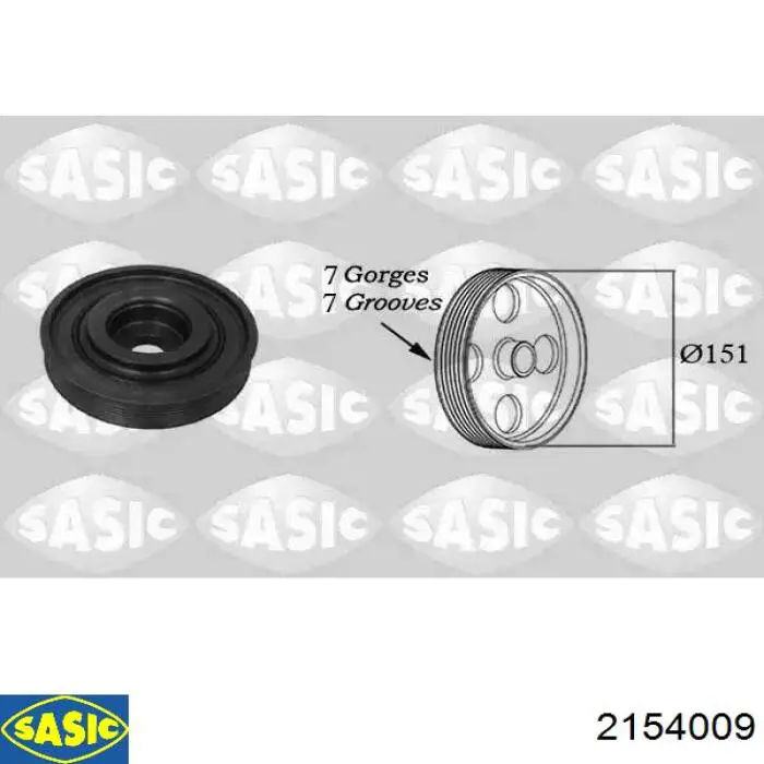 Polia de cambota Sasic 2154009 preço, a partir de 69,02 USD