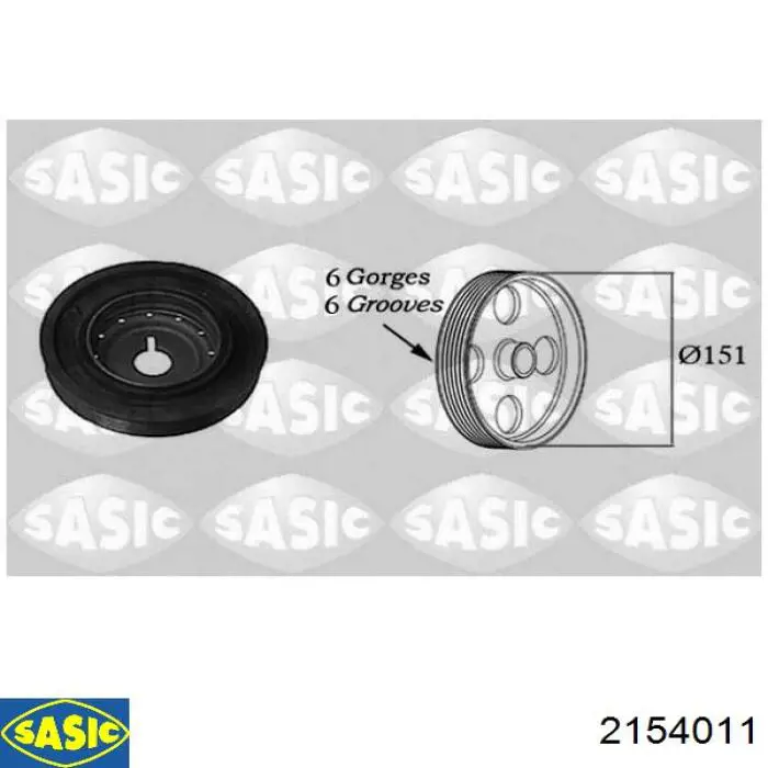 Compre 2154011 Sasic Polia de cambota
