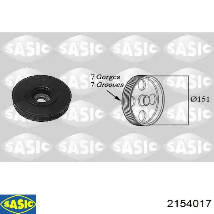 Polia de cambota Sasic 2154017 preço, a partir de 74,17 USD