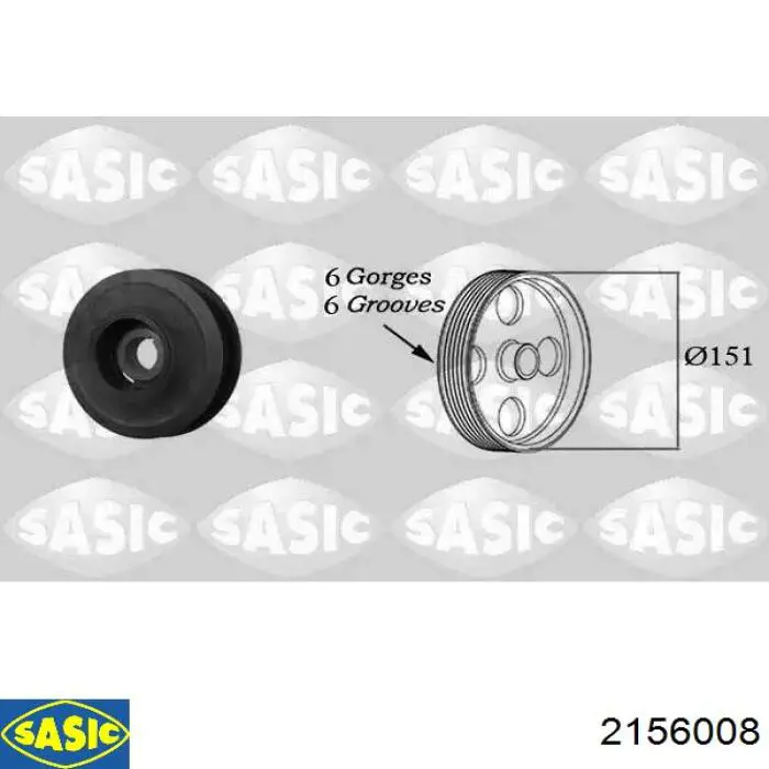 Polia de cambota Sasic 2156008 preço, a partir de 83,32 USD