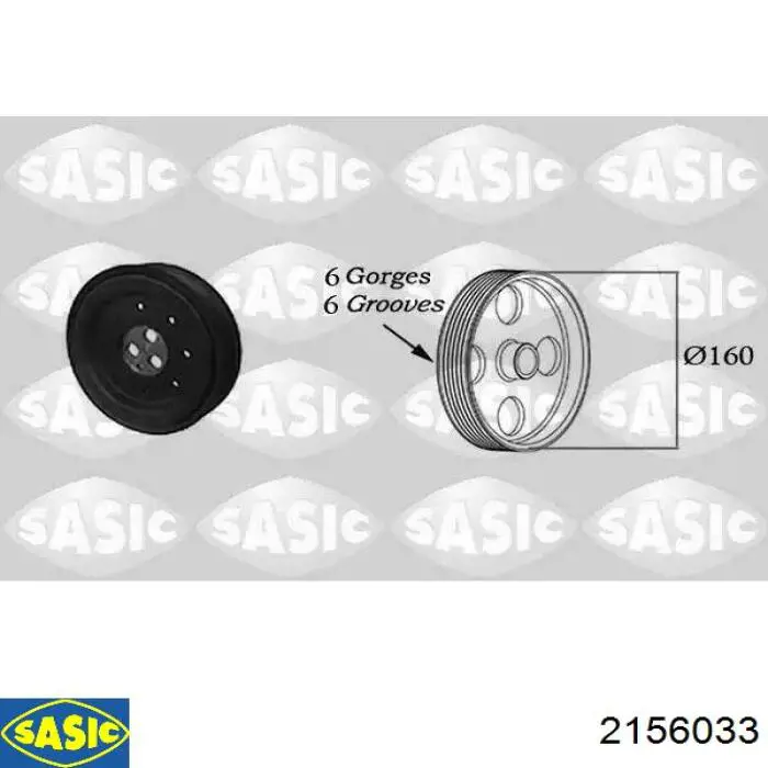 Polia de cambota Sasic 2156033 preço, a partir de 88,69 USD