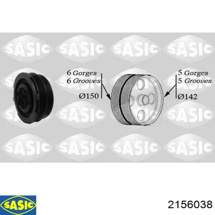 Polia de cambota Sasic 2156038 preço, a partir de 139,86 USD
