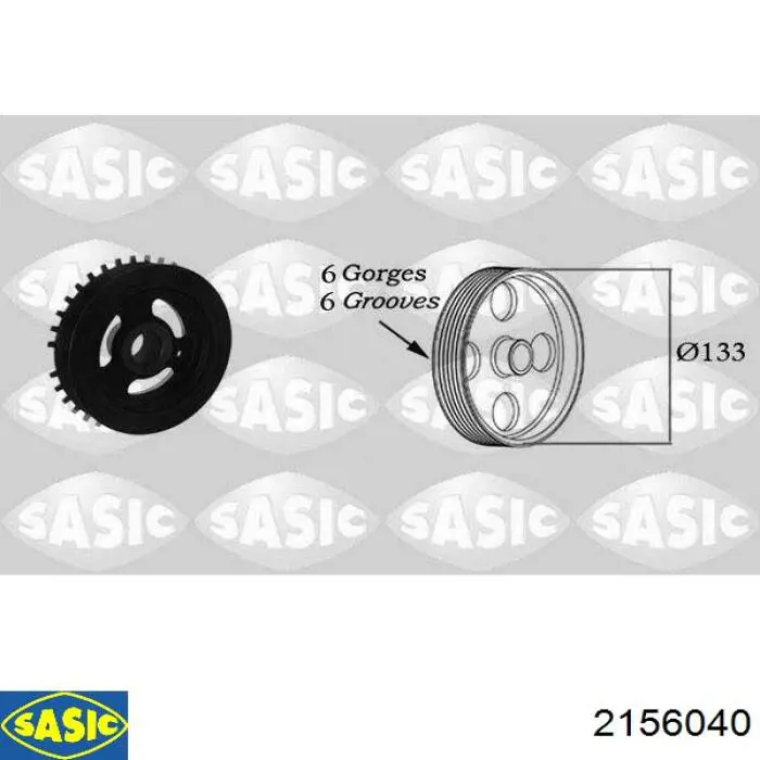 Compre 1S7G6316CB Ford Polia de cambota