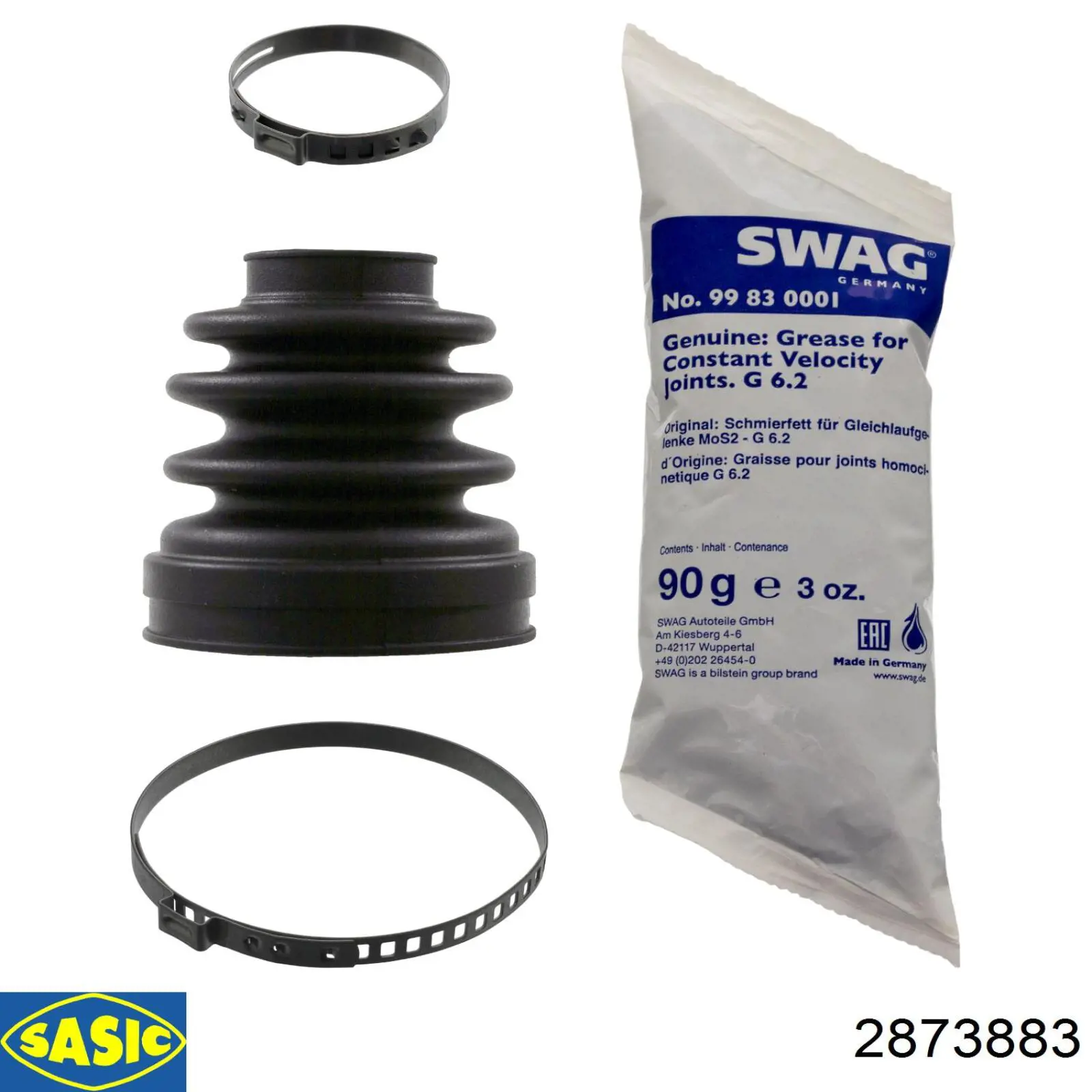 Compre 2873883 Sasic Bota de proteção interna de junta homocinética do semieixo dianteiro