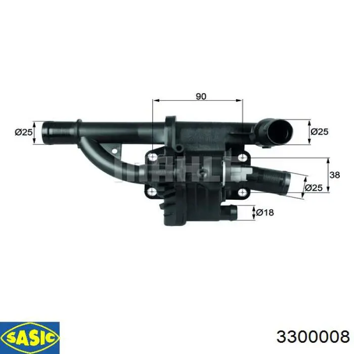 Compre 3300008 Sasic Caixa do termostato
