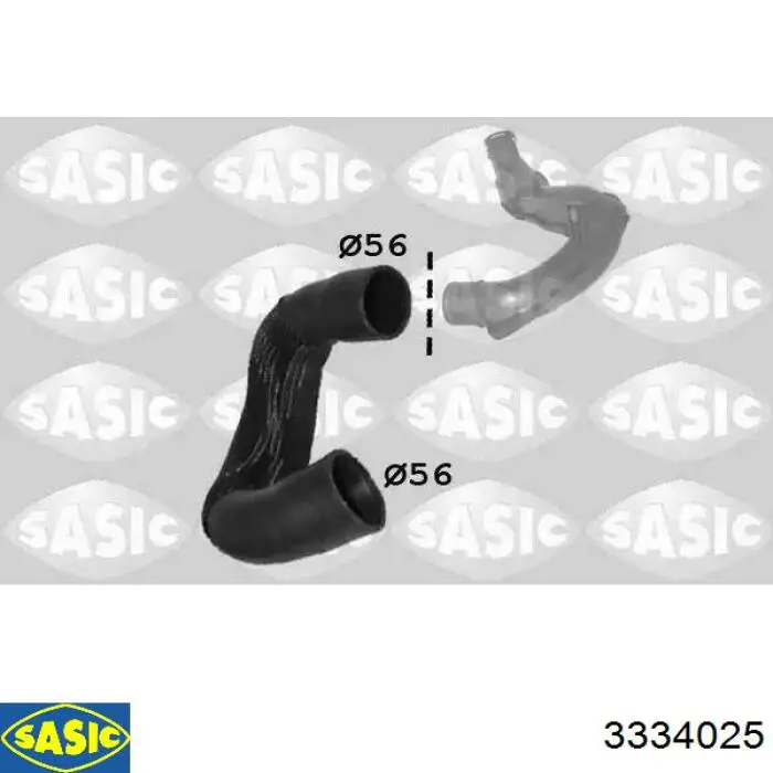 3334025 Sasic Mangueira (cano derivado) de intercooler