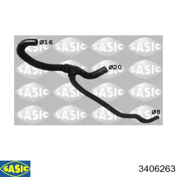 Compre 3406263 Sasic Mangueira (cano derivado) do sistema de esfriamento