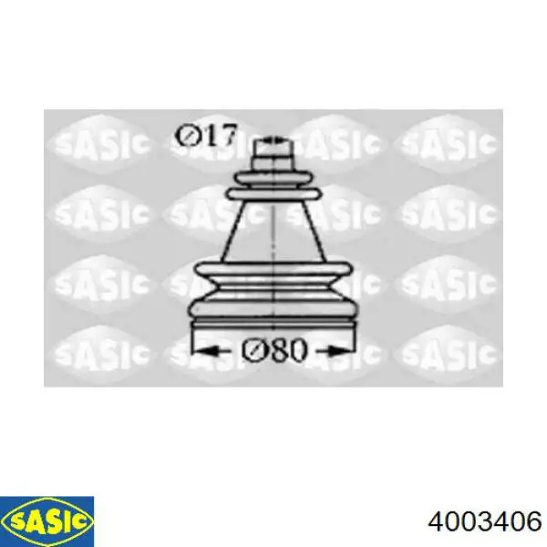 Bota de proteção interna de junta homocinética do semieixo dianteiro 7701450617 Renault (RVI)