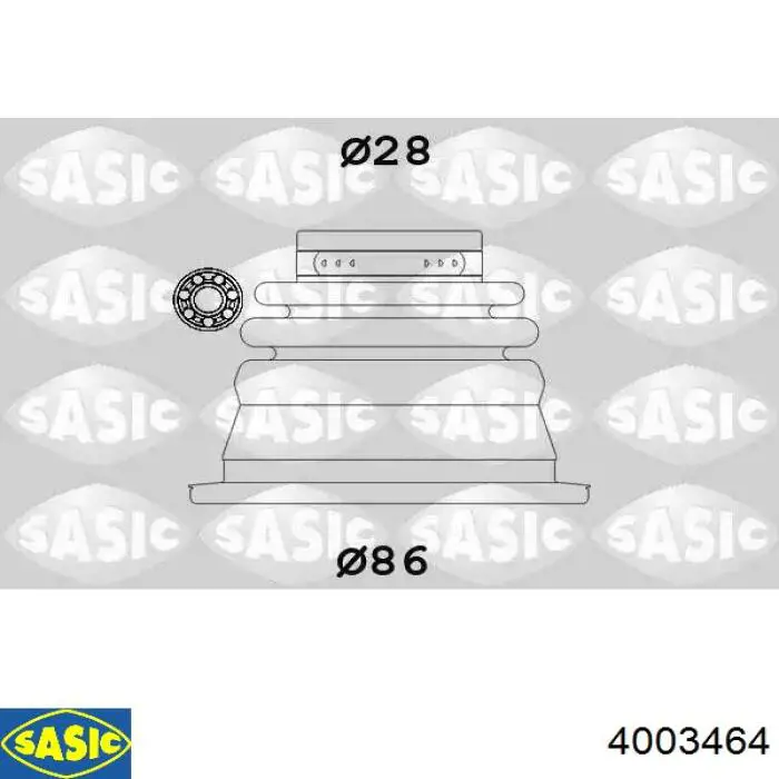 Bota de proteção interna esquerda de junta homocinética do semieixo dianteiro Sasic 4003464 preço, a partir de 22,04 USD