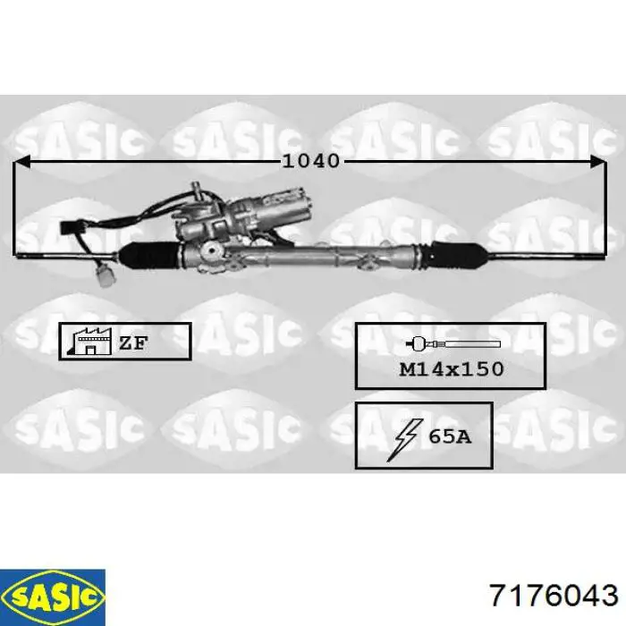 Cremalheira da direção VW9112R AGR