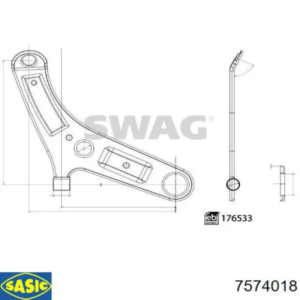 Compre 7574018 Sasic Suporte de esfera inferior