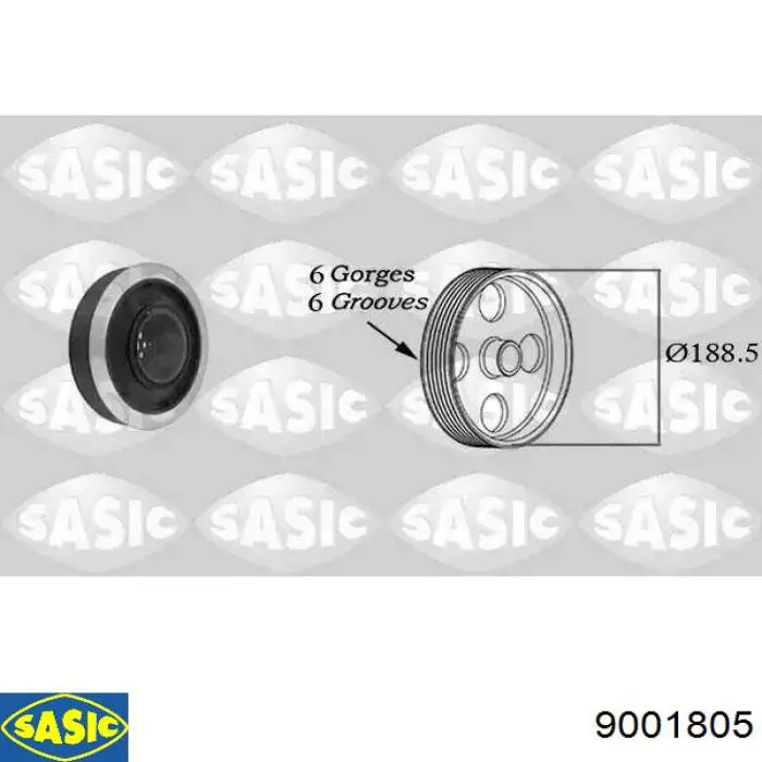 Polia de cambota Sasic 9001805 preço, a partir de 130,24 USD