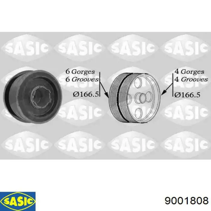 Polia de cambota Sasic 9001808 preço, a partir de 143,78 USD