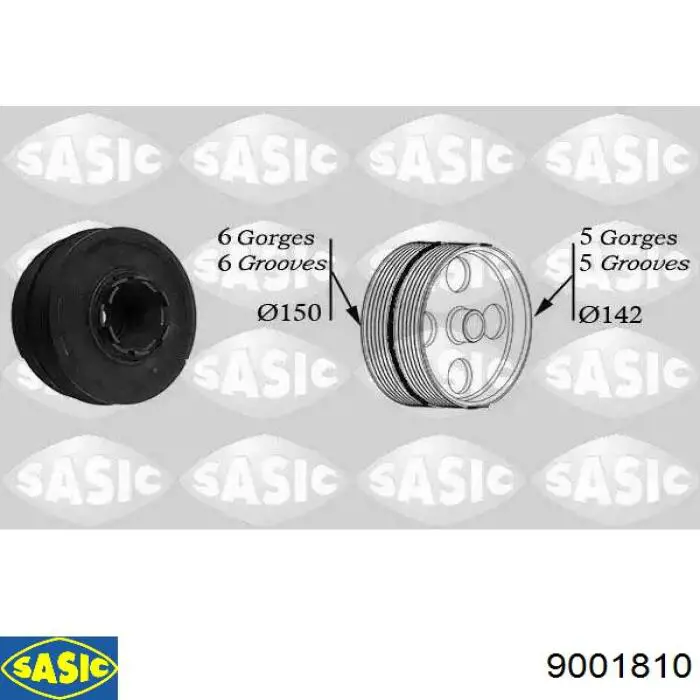 Polia de cambota Sasic 9001810 preço, a partir de 97,57 USD