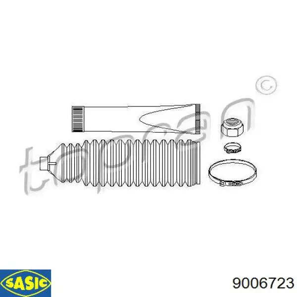 Compre 9006723 Sasic Bota de proteção do mecanismo de direção (de cremalheira)