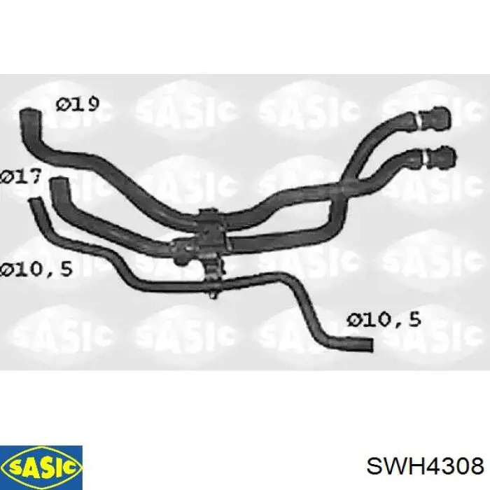 Mangueira do radiador de aquecedor (de forno), dupla Sasic SWH4308 preço, a partir de 58,61 USD