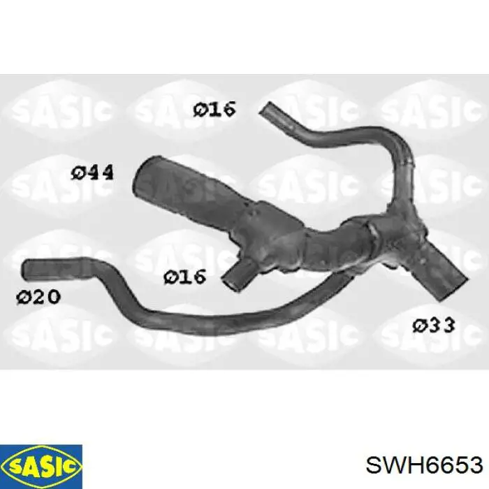Mangueira (cano derivado) inferior do radiador de esfriamento Sasic SWH6653 preço, a partir de 47,39 USD