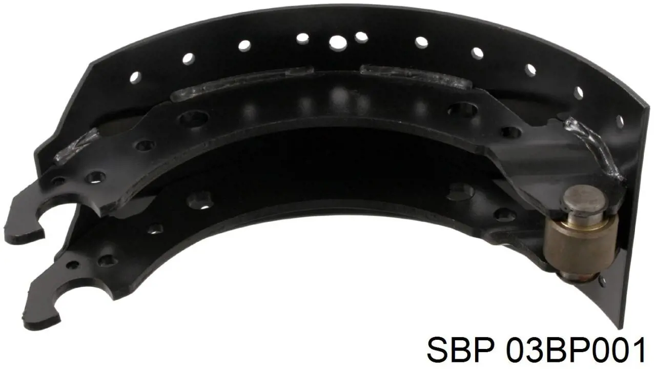 Compre 03BP001 SBP Sapatas do freio traseiras de tambor