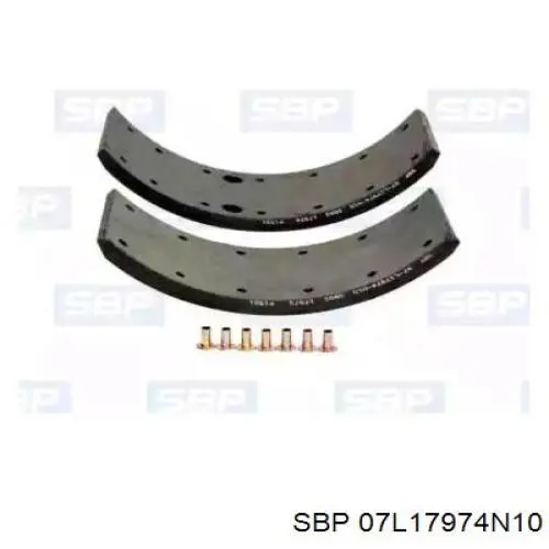 Sapatas do freio traseiras de tambor SBP 07L17974N10 preço, a partir de 26,27 USD