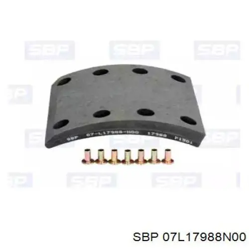 Sapatas do freio traseiras de tambor SBP 07L17988N00 preço, a partir de 73,09 USD