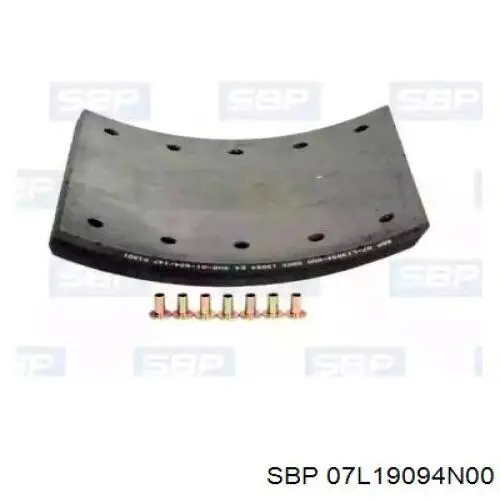 1909417800015608 Ferodo Placa sobreposta do freio traseira (TRUCK)