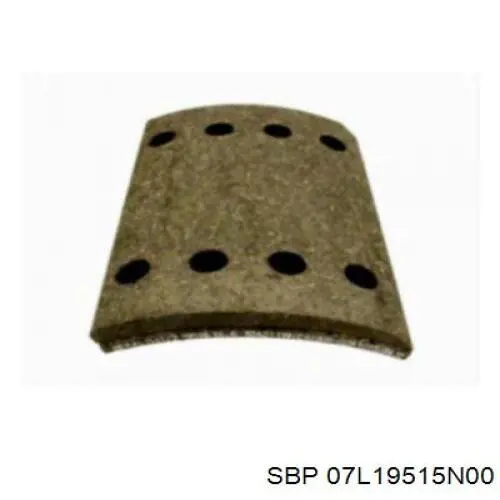 Compre KBL1951501541 Beral Placa sobreposta do freio traseira (TRUCK)