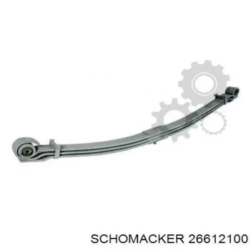 Mola semi-elíptica traseira 26612100 Schomacker