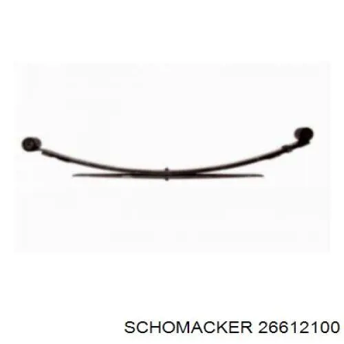26612100 Schomacker Mola semi-elíptica traseira