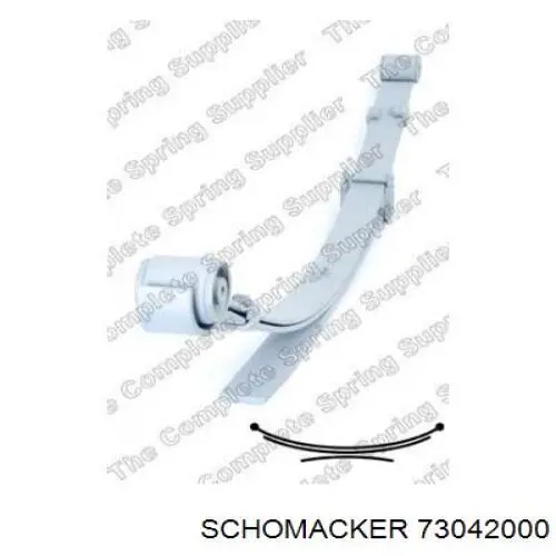 Suspensão de lâminas dianteira Schomacker 73042000S
