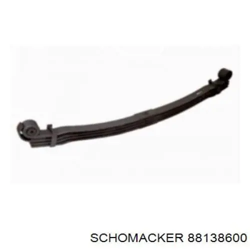 88138600 Schomacker Suspensão de lâminas traseiro