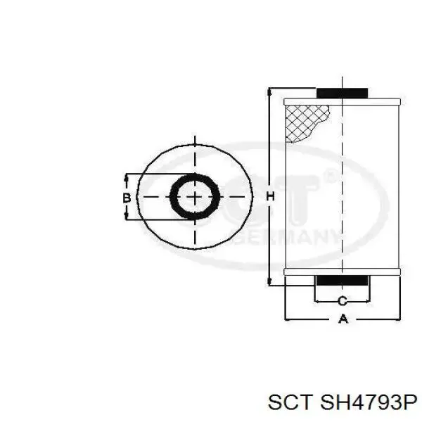 Filtro de óleo SCT SH4793P preço, a partir de 6,70 USD