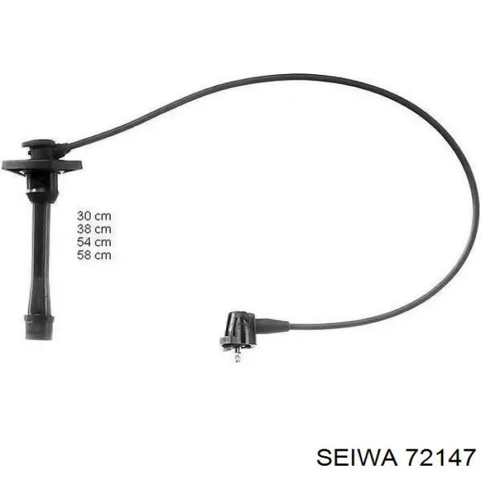 72147 Seiwa Fios de alta voltagem, kit