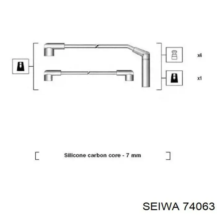 Fios de alta voltagem, kit Seiwa 74063 preço, a partir de 33,49 USD
