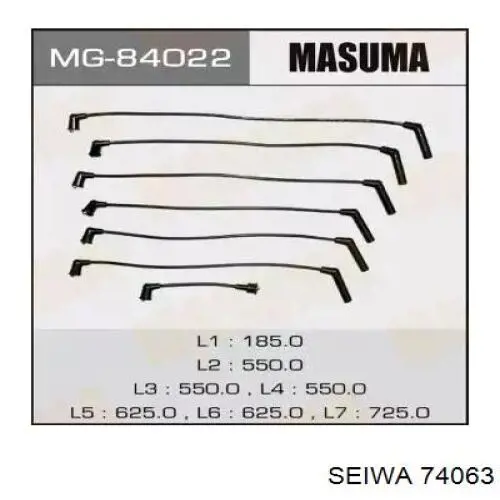 74063 Seiwa Fios de alta voltagem, kit