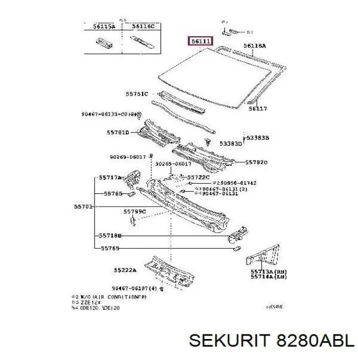Pára-brisas FPS GS8112D14 preço, a partir de 106,66 USD