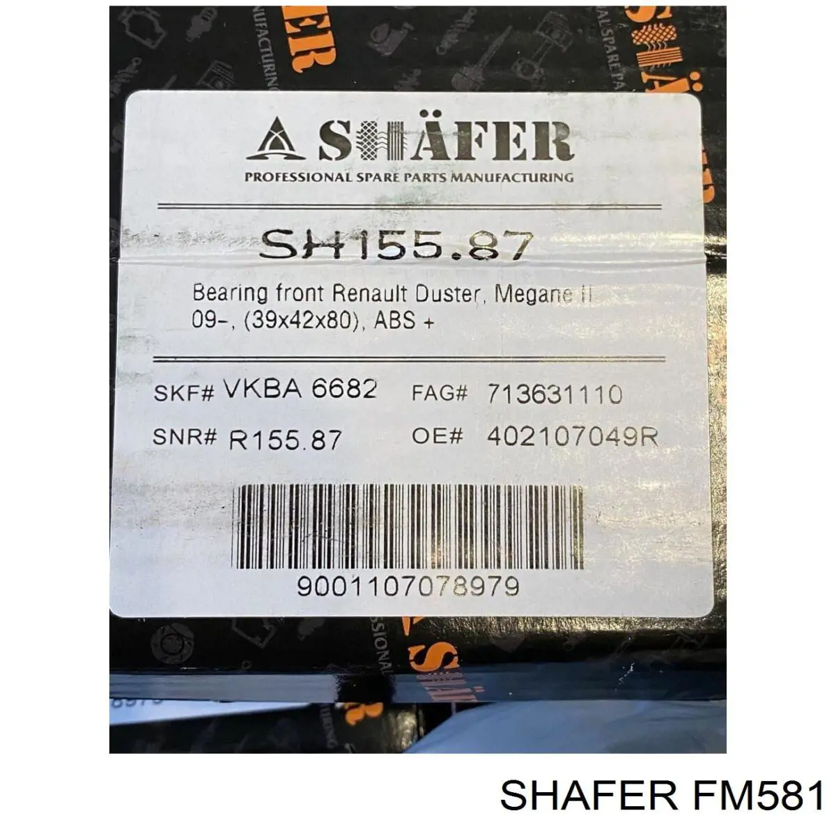 FM581 Shafer Filtro de combustível